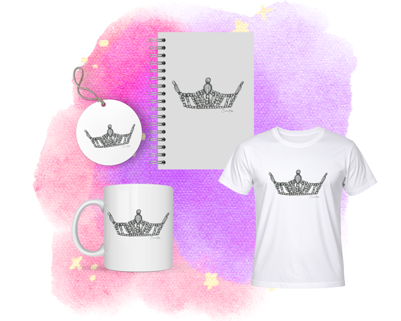 Miss America Local Crown Painting (Digital File)