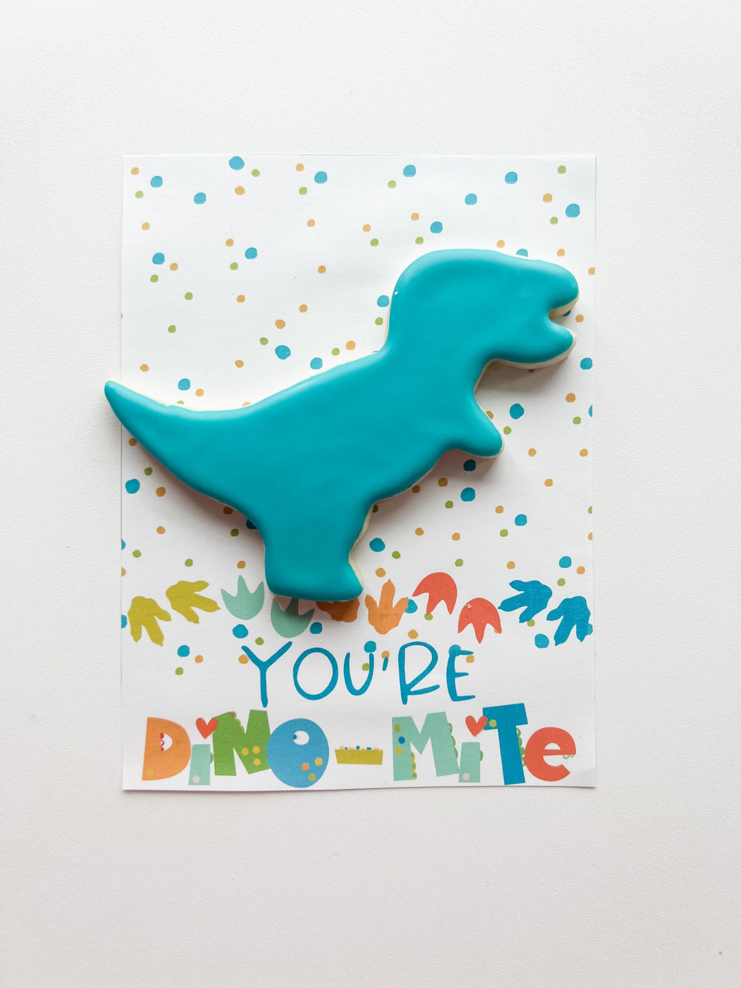 5 x 7 Boxed Cookie - Dinosaur