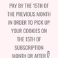 Monthly Subscription
